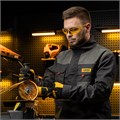 Очки защитные открытые, поликарбонатные, желтая линза Denzel 35045