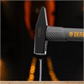 Молоток слесарный, 300 г, кованый, фибергласовая рукоятка c TPR покрытием Denzel 35153