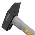 Молоток слесарный, 800 г, кованый, фибергласовая рукоятка c TPR покрытием Denzel 35157
