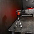 Лазерный уровень XQB RED Pro SET, 10 м, красный луч, батарейки, штатив MTX 35164