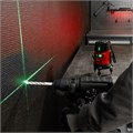 Лазерный уровень CRX-30G, 30 м, зеленый луч, батарейки, резьба 5/8" MTX 35167