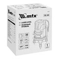 Лазерный уровень CRL-30R, 30 м, красный луч, батарейки, резьба 5/8" MTX 35168