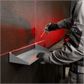 Лазерный уровень CRL-30R, 30 м, красный луч, батарейки, резьба 5/8" MTX 35168