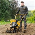 Мотоблок DPT-370S, 7 л.с., ремен.сцеп, фрез 3х4, ШОМ, передачи 3В/1Н Denzel 35251