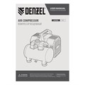 Компрессор  DLS750/6 безмасляный малошумный 750 Вт, 140 л/мин,ресивер 6 л Denzel 35493