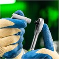 Ключ-трещотка 1/4", 45 зубьев, с быстрым сбросом, матовый хром Сибртех 35558