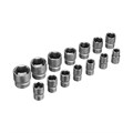 Набор инструментов, 1/2", 3/8", 1/4", пластиковый кейс 215 предм. Сибртех 35561