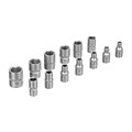Набор инструментов, 1/2", 3/8", 1/4", пластиковый кейс 215 предм. Сибртех 35561