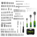 Набор инструментов, 1/2", 3/8", 1/4", пластиковый кейс 172 предм. Сибртех 35562