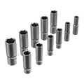 Набор инструментов, 1/2", 3/8", 1/4", пластиковый кейс 172 предм. Сибртех 35562