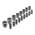 Набор инструментов, 1/2", 3/8", 1/4", пластиковый кейс 172 предм. Сибртех 35562