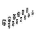 Набор инструментов, 1/2", 3/8", 1/4", пластиковый кейс 172 предм. Сибртех 35562