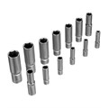 Набор инструментов, 1/2", 3/8", 1/4", пластиковый кейс 160 предм. Сибртех 35563
