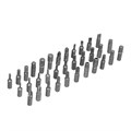 Набор инструментов, 1/2", 3/8", 1/4", пластиковый кейс 160 предм. Сибртех 35563