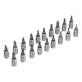 Набор инструментов, 1/2", 3/8", 1/4", пластиковый кейс 160 предм. Сибртех 35563