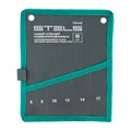 Набор ключей комбинированных 6-17 мм, 6 шт., CrV, матовый хром Stels 35677
