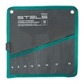 Набор ключей комбинированных 6-19 мм, 8 шт., CrV, матовый хром Stels 35678