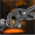 Клещи переставные, кнопочный механизм, обливные рукоятки, сантехнические, 250 мм Denzel 35736
