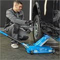 Домкрат гидравлический подкатной, 3 т, 120-450 мм, быстрый подъем, проф. Stels 35845