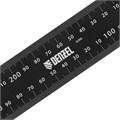 Угольник, 200 х 300 мм, алюминиевый, лазерная гравировка Denzel 35876