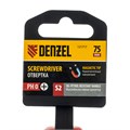 Отвертка, PH0х75 мм, S2, 3к рукоятка Denzel 36031