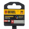 Отвертка, PH0х100 мм, S2, 3к рукоятка Denzel 36032