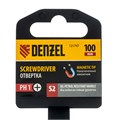 Отвертка, PH1х100 мм, S2, 3к рукоятка Denzel 36034