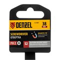 Отвертка, PH2х38 мм, S2, 3к рукоятка Denzel 36040