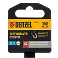 Отвертка, SL5x150 мм, S2, 3к рукоятка Denzel 36046