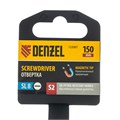 Отвертка, SL8x150 мм, S2, 3к рукоятка Denzel 36049