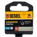 Отвертка, SL6x38 мм, S2, 3к рукоятка Denzel 36050