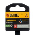 Отвертка, PZ0x75 мм, S2, 3к рукоятка Denzel 36051