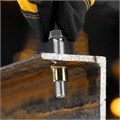 Заклепки резьбовые, стальные, оцинкованные, М8, пластиковый кейс, 40 шт. Denzel 36071