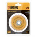 Щетка для УШМ, 100 мм, Чашка, нейлоновая щетина, М14 Denzel 36127