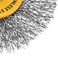 Щетка для дрели, 60 мм, Плоская, со шпилькой, нержавеющая витая проволока Denzel 36138