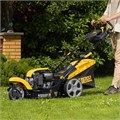 Бензиновая газонокосилка GLT-460SP-T, Trike 149 см3, 46 см, привод, панель, 60л Denzel 36397