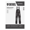 Полукомбинезон профессиональный рабочий, 65% полиэстер 35% хлопок, XXL Denzel 36486