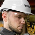 Каска защитная ударопр.«Форвард» (К-05)ABS/PC,комплект со встроен.очк.ОЧК-05 Форвард,белая Denzel 36729