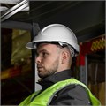 Каска защитная ударопр.«Форвард» (К-05)ABS/PC,комплект со встроен.очк.ОЧК-05 Форвард,белая Denzel 36729