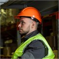 Каска защитная ударопрочная, ABS/PC, плавная регулировка, модель «Форвард» (К-05)оранж. Denzel 36730