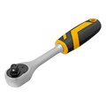 Ключ-трещотка 3/8", 90 зубьев, с быстрым сбросом, CrV Denzel 36771