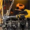 Ключ-трещотка 1/2", 90 зубьев, с быстрым сбросом, CrV Denzel 36772