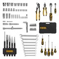 Набор инструментов, 1/2", 1/4", CrV, S2, пластиковый кейс, 84 предмета Denzel 36774
