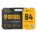 Набор инструментов, 1/2", 1/4", CrV, S2, пластиковый кейс, 84 предмета Denzel 36774