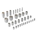 Набор инструментов, 1/2", 1/4", CrV, S2, пластиковый кейс, 84 предмета Denzel 36774