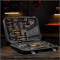 Набор инструментов, 1/2", 1/4", CrV, S2, пластиковый кейс, 84 предмета Denzel 36774