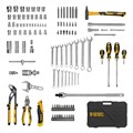 Набор инструментов, 1/2", 1/4", CrV, S2, пластиковый кейс, 122 предмета Denzel 36776
