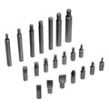 Набор инструментов, 1/2", 1/4", CrV, S2, пластиковый кейс, 122 предмета Denzel 36776