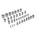 Набор инструментов, 1/2", 1/4", CrV, S2, пластиковый кейс, 122 предмета Denzel 36776