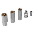 Набор инструментов, 1/2", 1/4", CrV, S2, пластиковый кейс, 122 предмета Denzel 36776